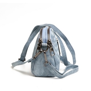 Ví Nữ Túi Đeo Vai Dài Dung Tích Lớn Túi Ly Hợp 2026 Phong Cách Mới Thiết Kế Thời Trang Họa Tiết Denim Đôi Dây Kéo Ví Nhiều Thẻ Đựng Đồng Xu Pur
