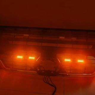 Đèn LED Lưới Tản Nhiệt Trước CHO TOYOTA FORTUNER Đèn Chạy Ban Ngày Bánh Xe Lông Mày Đèn 12V Trung Tâm Ô Tô Lưới Nhỏ Màu Vàng