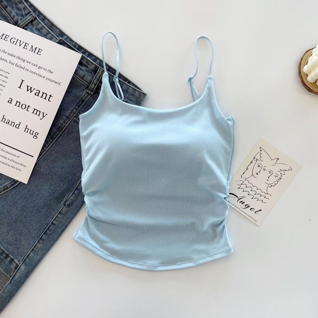 Pure Desire Áo vest nữ thiết kế xếp ly, ôm body, phù hợp mọi dáng