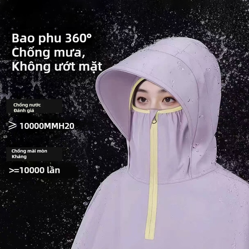 Xe Điện SEAMETAL - Áo Mưa Rider, Thiết Kế Oxford Dày, Chống Thấm Hiệu Quả