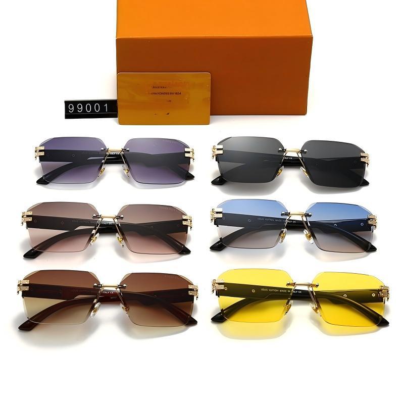 Kính Râm Không Viền Unisex, Phong Cách Cao Cấp Nhẹ Nhàng, Chống Nắng Hiệu Quả - Model 99001