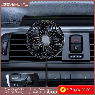 BIỂU TƯỢNG 360° Quạt Xoay Ô Tô Quạt Thoát Khí 3 Tốc Độ Có Thể Điều Chỉnh Làm Mát Gió Ô Tô Lỗ Thông Khí Điều Hòa Quạt Lạnh