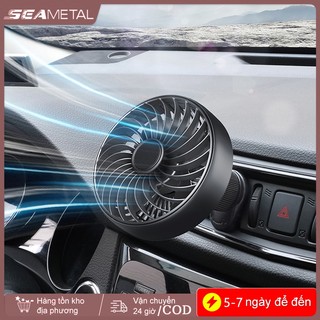 BIỂU TƯỢNG 360° Quạt Xoay Ô Tô Quạt Thoát Khí 3 Tốc Độ Có Thể Điều Chỉnh Làm Mát Gió Ô Tô Lỗ Thông Khí Điều Hòa Quạt Lạnh