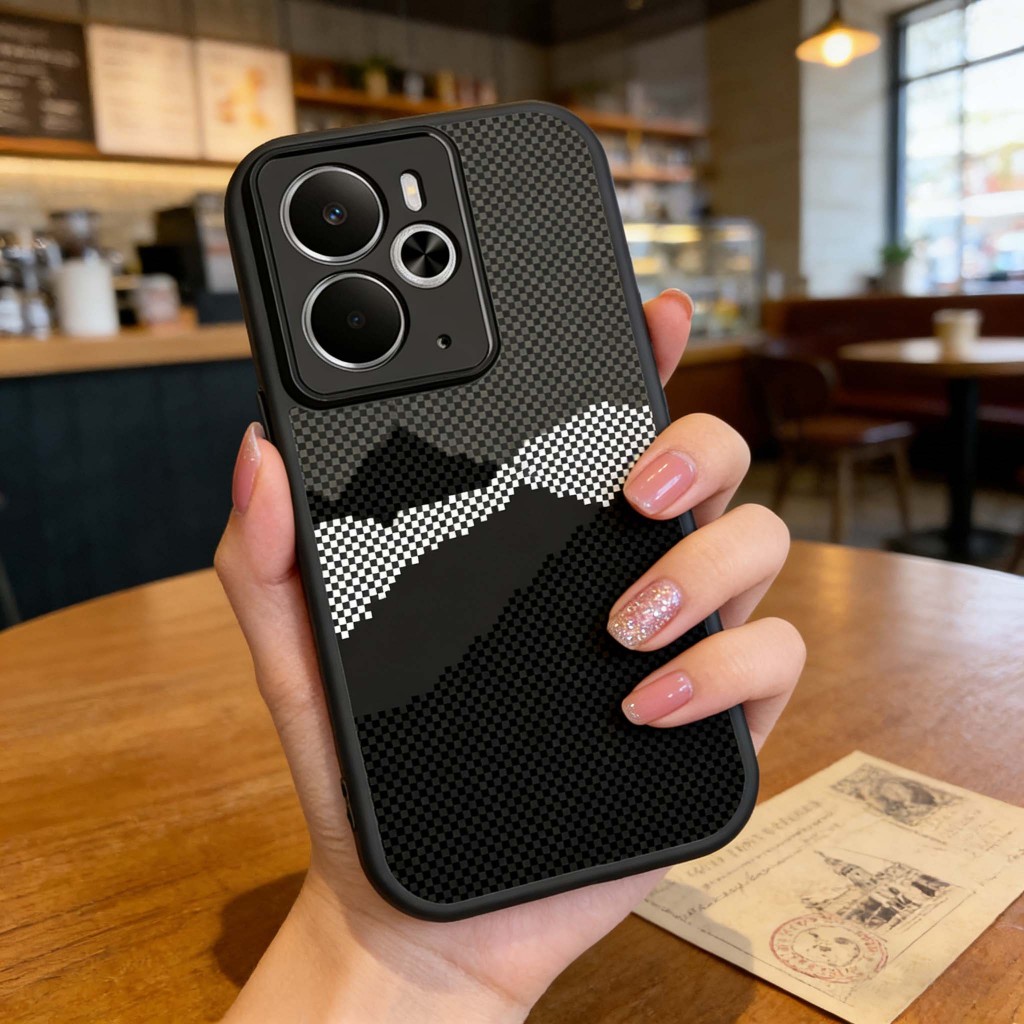 Graffiti Kevlar họa tiết Vỏ điện thoại Bảo vệ Camera Chống trầy xước Phù hợp cho Realme 14T 14 Pro Plus 14X C73 C75 4G 5G