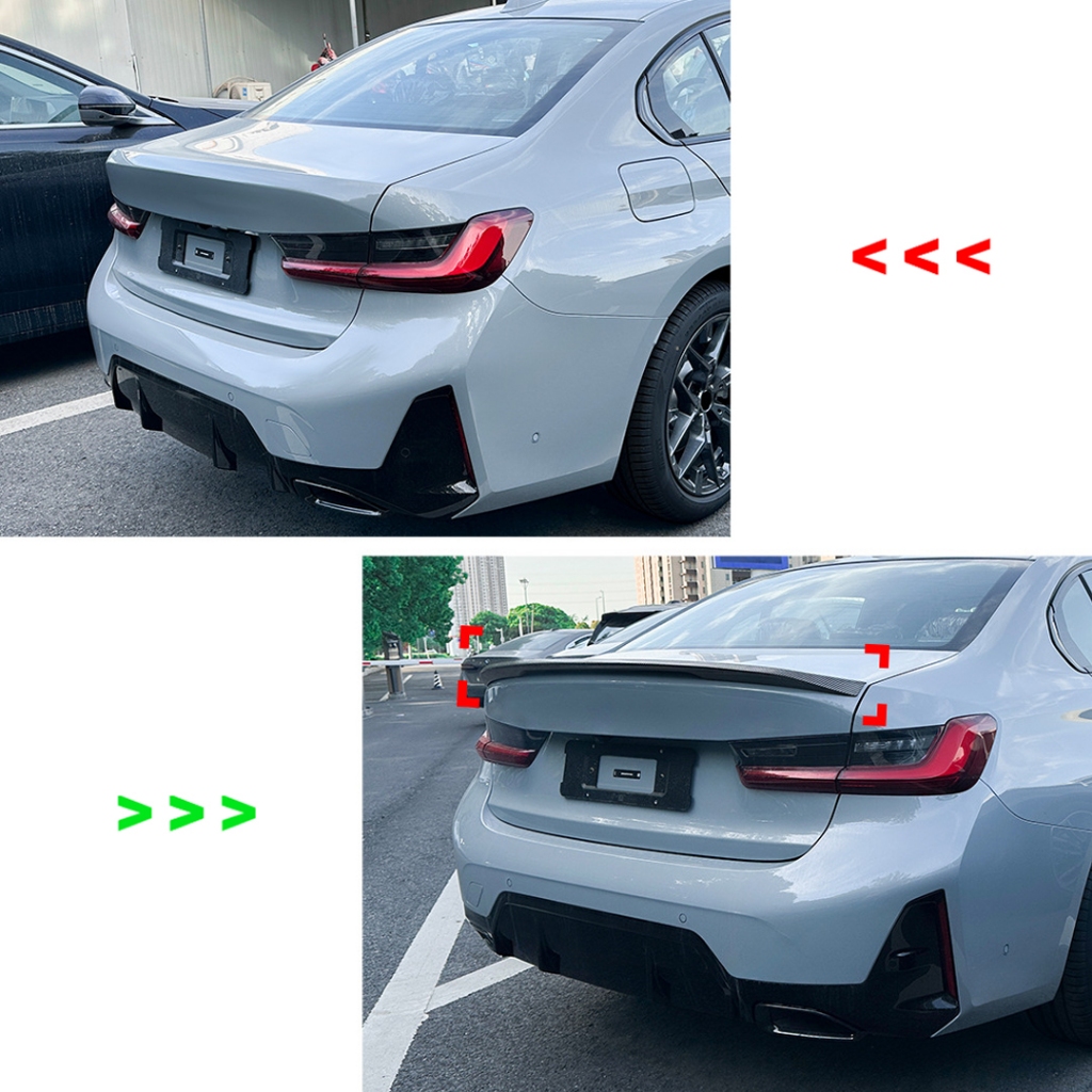 Dành Cho Xe BMW 3 Series G20 2019 2020 2021 2022 2023 2024 2025 M4 MP PSM Phong Cách Cánh Sau Cánh Xước Điều Chỉnh Phụ Kiện Deflector Airfoil Body Kit