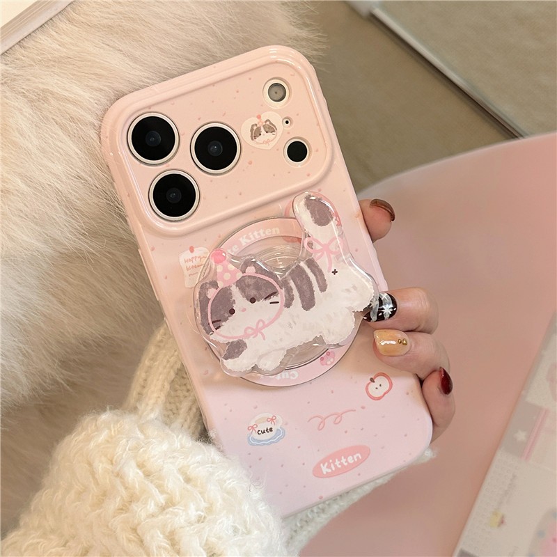 Ốp điện thoại TPU họa tiết iPhone 17 Pro Max kitty