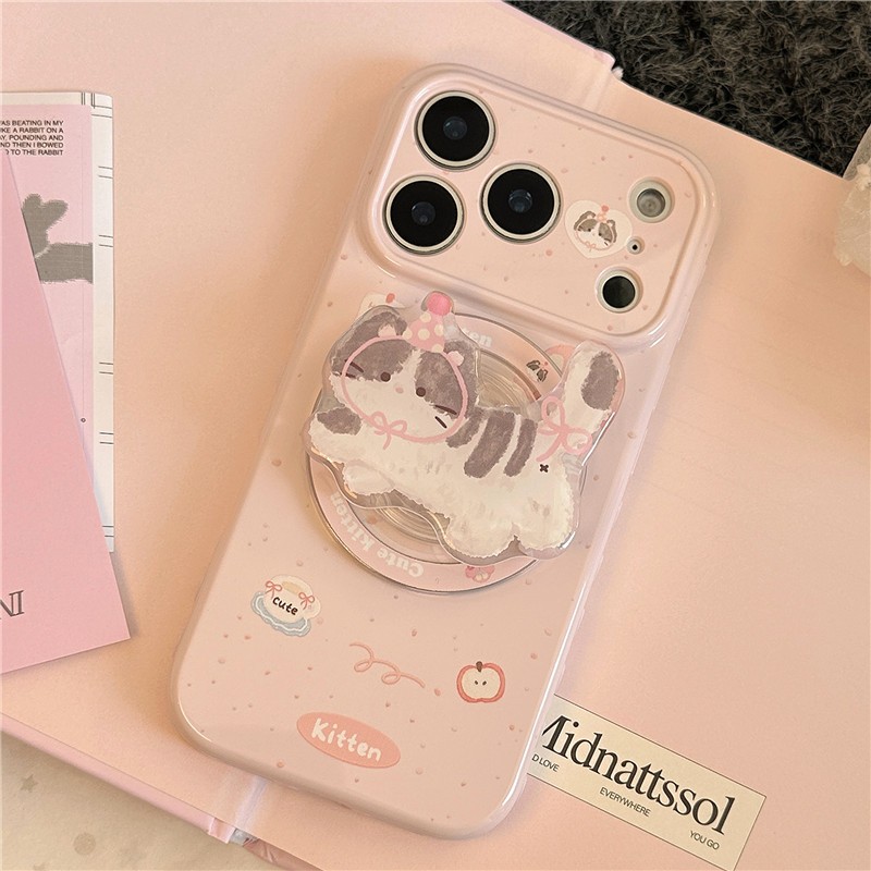 Ốp điện thoại TPU họa tiết iPhone 17 Pro Max kitty