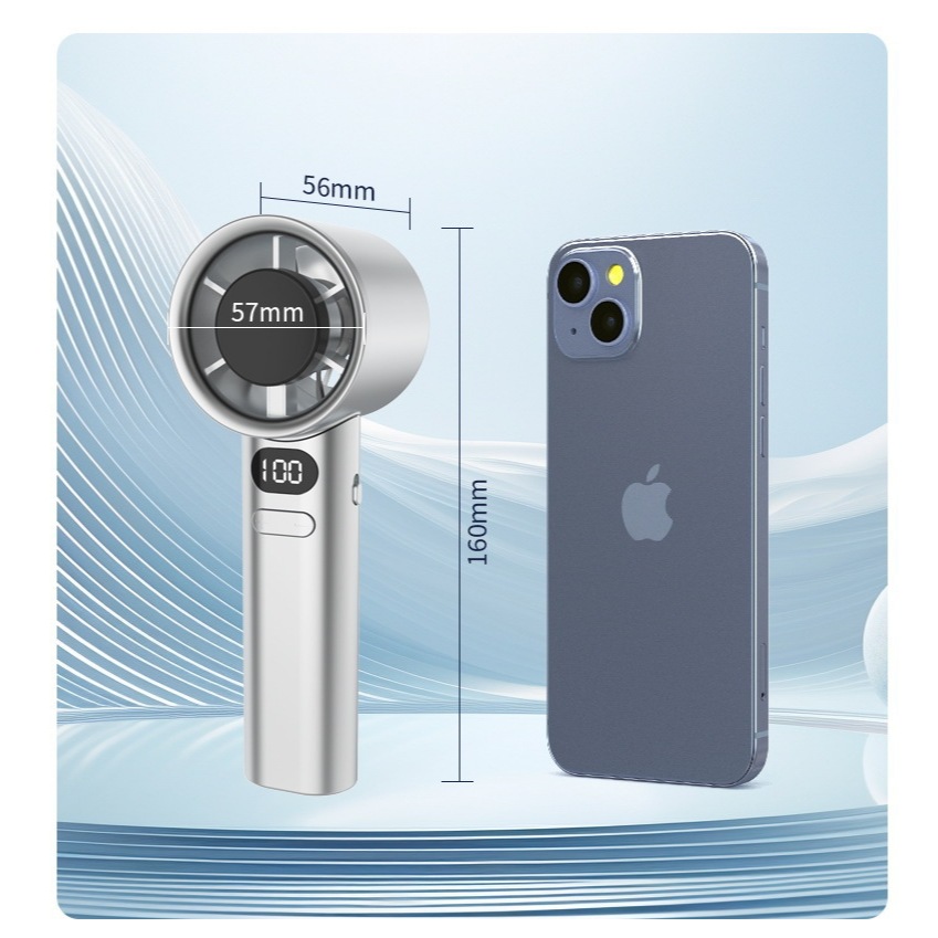 Quạt di động M11 có thể điều chỉnh Cấp độ 120 Sạc USB Làm mát di động Quạt nhỏ ngoài trời