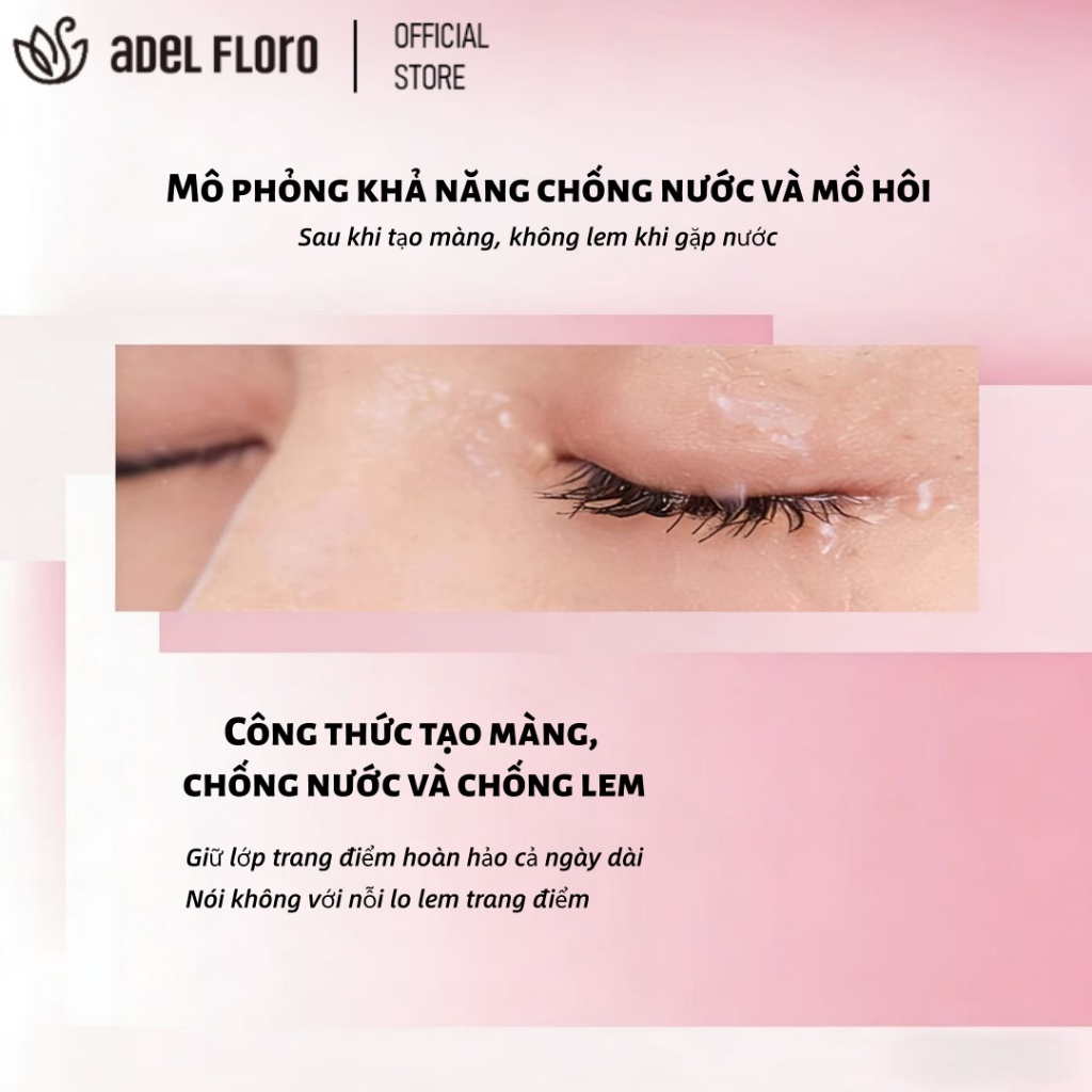 【Adel Floro & Co.】Chuốt Mi LashSteel | Đầu Thép Xoay 360°, 3-in-1 Chuốt Mi+Lót Mi+Nhuộm Mày, Chống