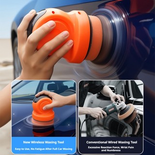 Máy đánh bóng đệm không dây chi tiết ô tô SEAMETAL Máy đánh bóng đánh bóng ô tô tiện dụng có thể điều chỉnh 3 tốc độ với màn hình LCD