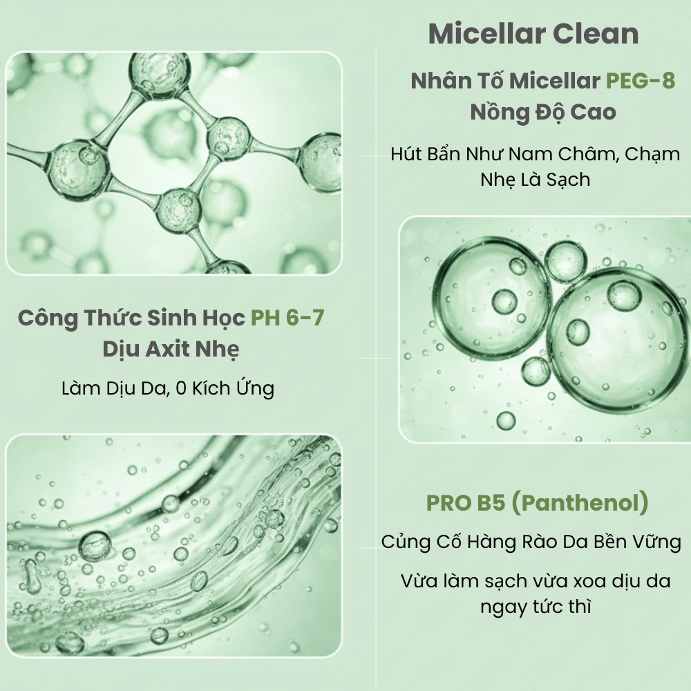 DEEP BLANK Nước Tẩy Trang Micellar 3-in-1 - Làm Sạch Sâu, Không Rát Mắt - Kiềm Dầu, Dưỡng Ẩm Cho Da Nhạy Cảm - 400ml