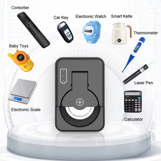 Giao diện sạc pin pin Coin Cell Type-C Tương thích với nhiều mẫu pin đồng xu Thiết kế di động Bộ sạc nút