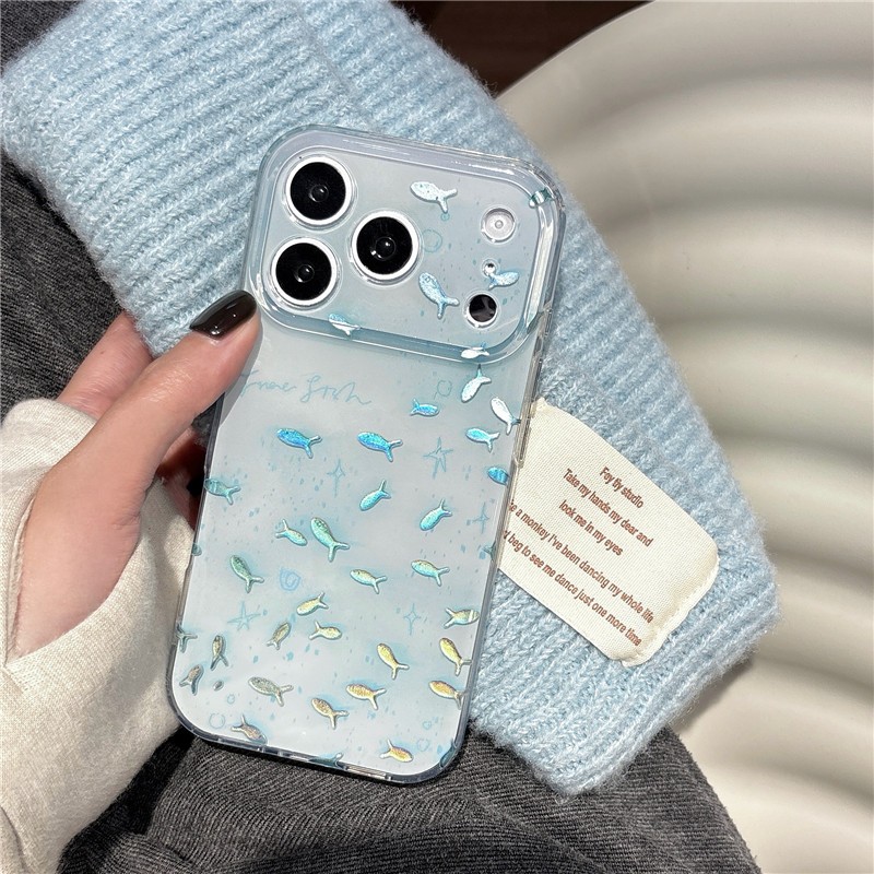 IPhone 17 Pro Max Chất liệu TPU họa tiết cá IMD craft Vỏ điện thoại in hai lớp