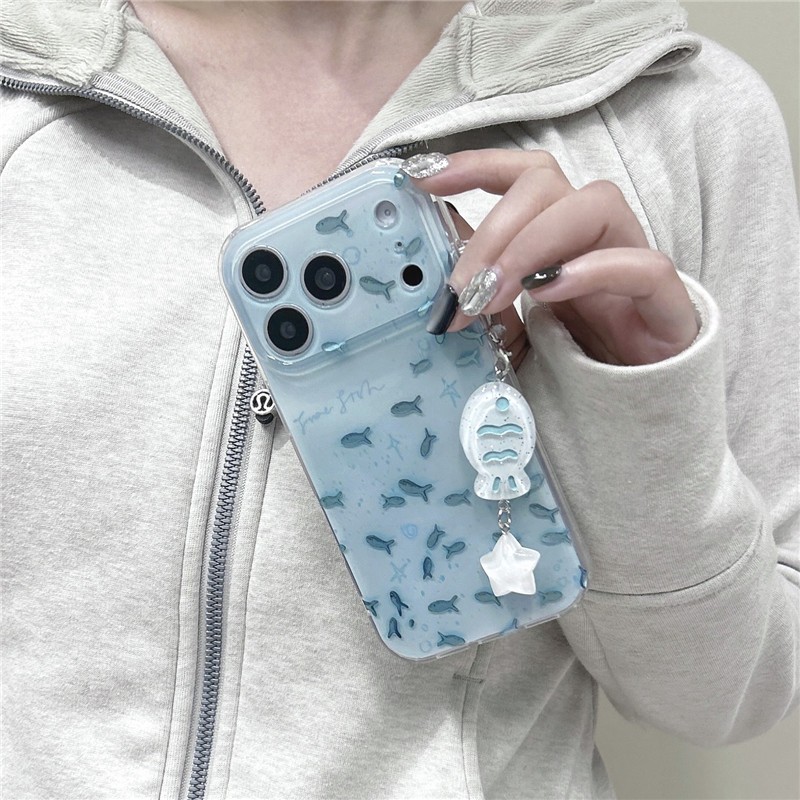 IPhone 17 Pro Max Chất liệu TPU họa tiết cá IMD craft Vỏ điện thoại in hai lớp