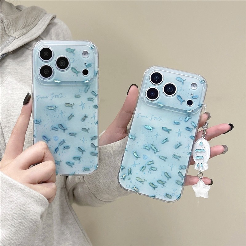 IPhone 17 Pro Max Chất liệu TPU họa tiết cá IMD craft Vỏ điện thoại in hai lớp