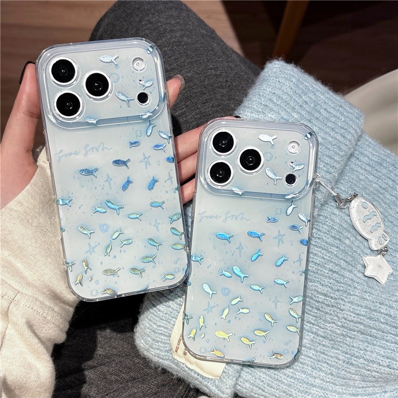 IPhone 17 Pro Max Chất liệu TPU họa tiết cá IMD craft Vỏ điện thoại in hai lớp
