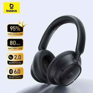 【New Arrivals】Baseus BH1 NC Lite Wireless Headphones Noise-Cancelling Headphones 80Hours Playtime Bluetooth 6.0