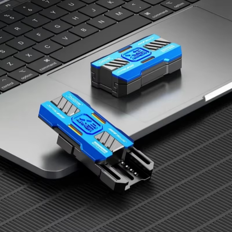 Dạ Quang Đẩy Từ Fidget Trượt Cảm Biến Fidget Đồ Chơi Kim Loại EDC Giáp Chống Áp Lực Fidget Xoay Đồ Chơi