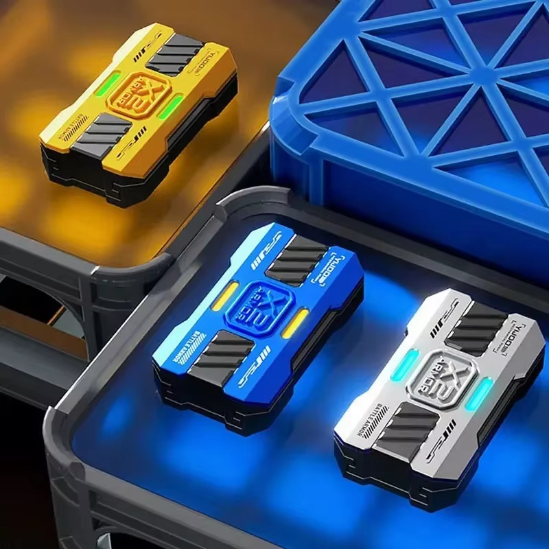 Dạ Quang Đẩy Từ Fidget Trượt Cảm Biến Fidget Đồ Chơi Kim Loại EDC Giáp Chống Áp Lực Fidget Xoay Đồ Chơi