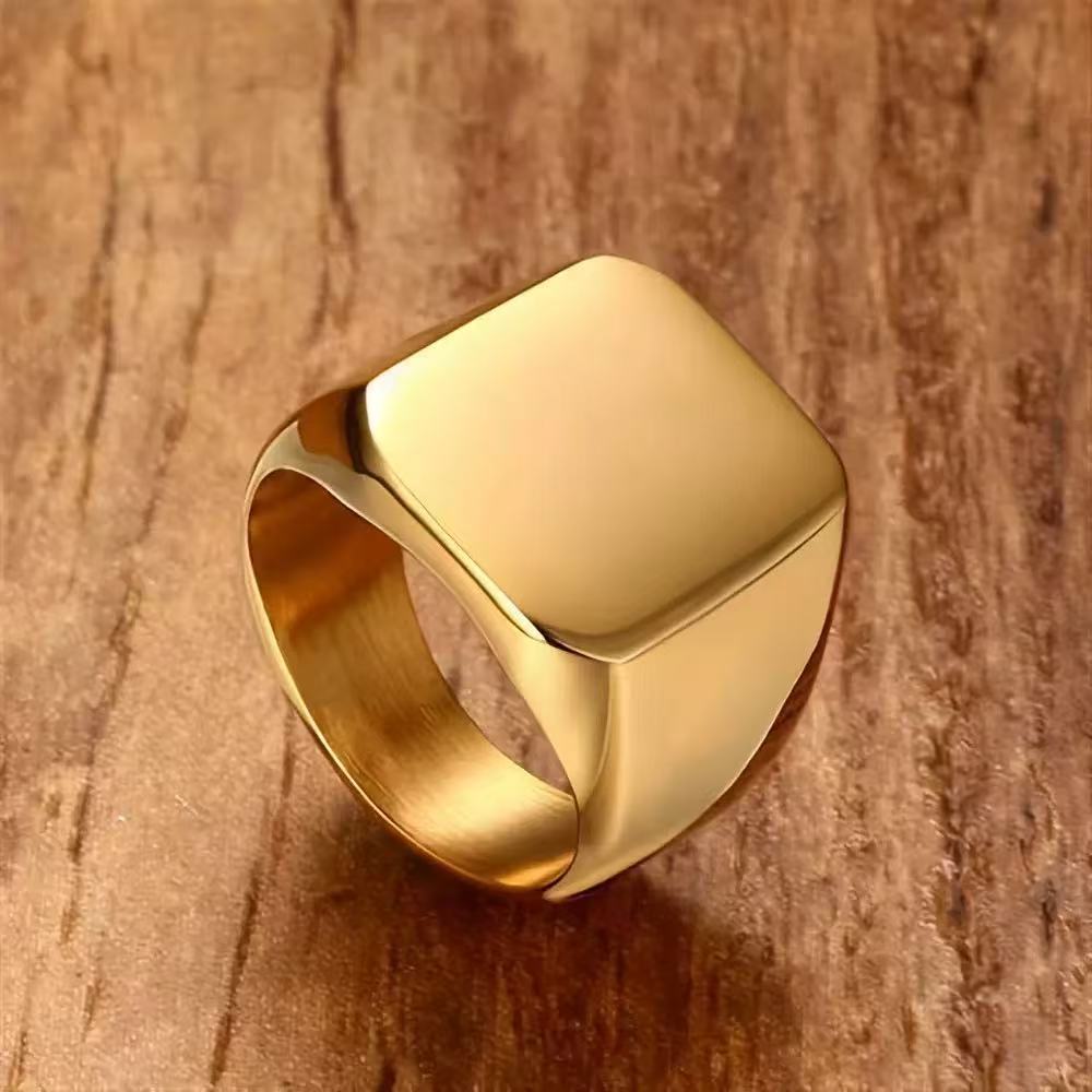 Nhẫn khắc cá nhân hóa với văn bản hoặc logo - Quà tặng tưởng niệm cho nam và nữ