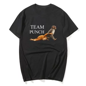 Áo Thun Nam Họa Tiết Khỉ Ngọt Nghĩnh, Cotton, Cổ Tròn Tay Ngắn Phù Hợp Mặc Ngày Thường