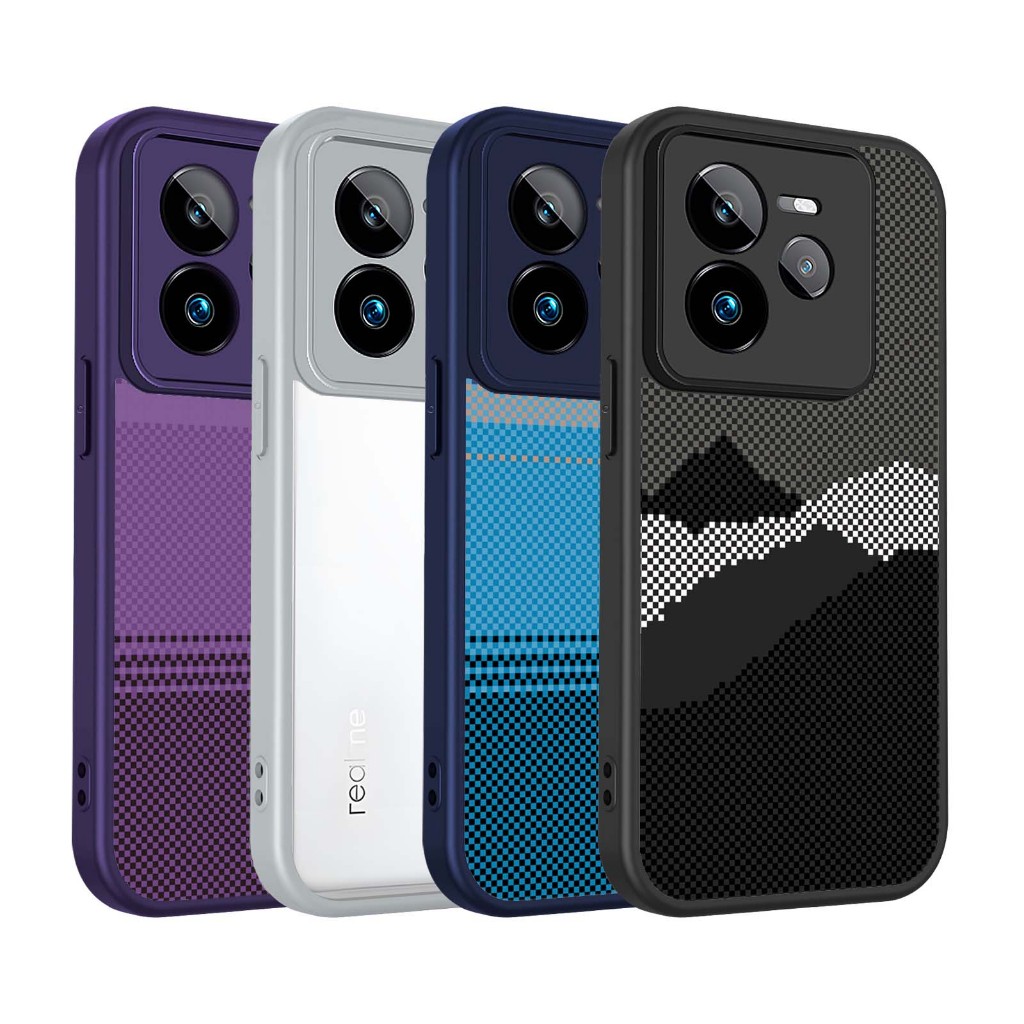 Graffiti Kevlar họa tiết Vỏ điện thoại Bảo vệ Camera Chống trầy xước Phù hợp cho Realme GT Neo 6 SE 6T 7T 7 Pro 4G 5G