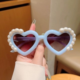 Kính râm trẻ em Kính râm hình trái tim đào dễ thương dành cho mẫu giáo Kính chống đỡ