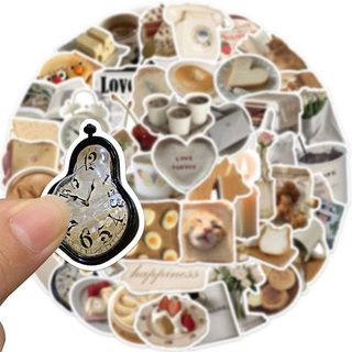 Bộ 50 Hàn Quốc Ins Phong Cách Chào Buổi Sáng Phong Cách Thực Phẩm Miếng Dán Điện Thoại Laptop Hành Lý Trang Trí Dán