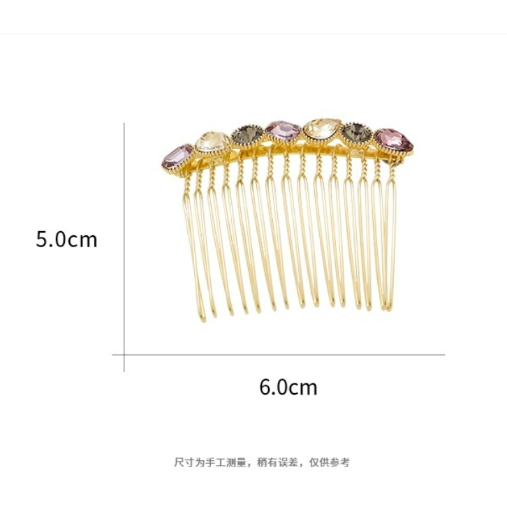 Lược chải tóc pha lê cao cấp, thiết kế tinh tế, chống trơn trượt