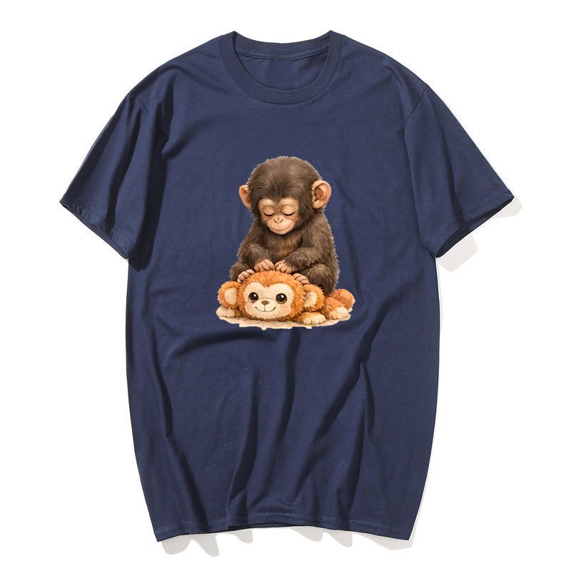 Punch Monkey Tee Nhật Bản, 100% Cotton, Phong Cách Kawaii Thời Trang Cho Nam và Nữ