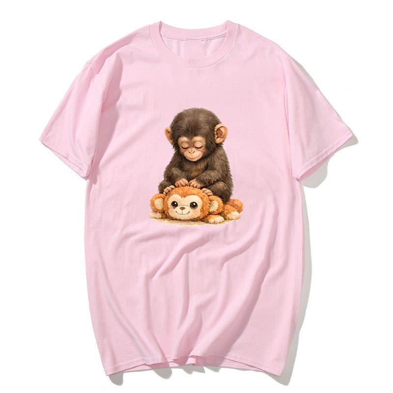 Punch Monkey Tee Nhật Bản, 100% Cotton, Phong Cách Kawaii Thời Trang Cho Nam và Nữ