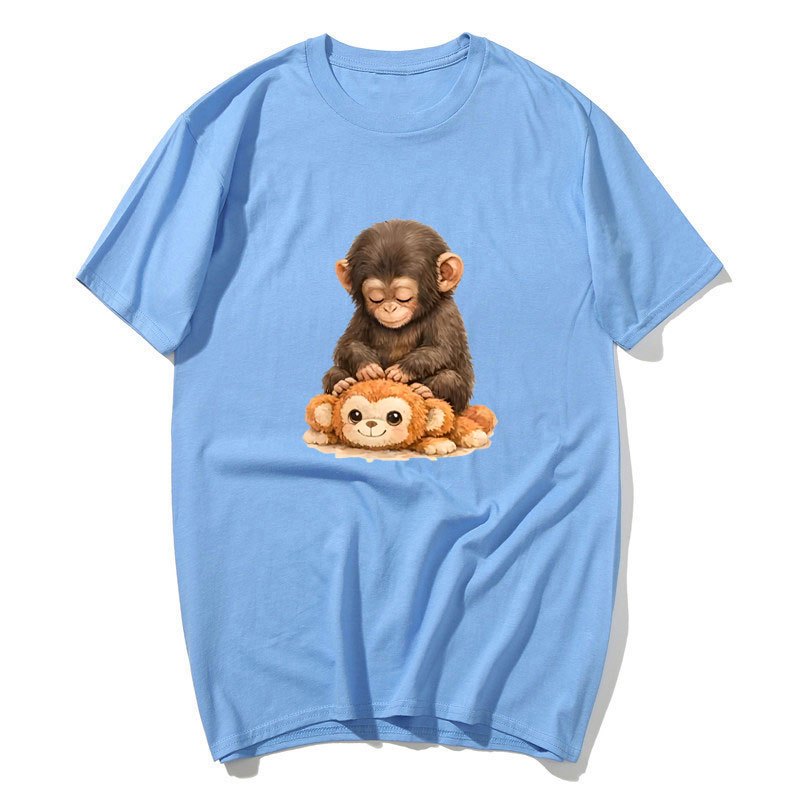Punch Monkey Tee Nhật Bản, 100% Cotton, Phong Cách Kawaii Thời Trang Cho Nam và Nữ