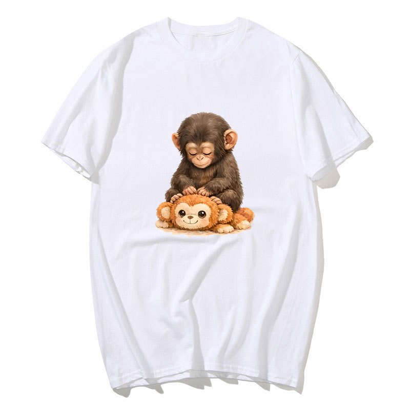 Punch Monkey Tee Nhật Bản, 100% Cotton, Phong Cách Kawaii Thời Trang Cho Nam và Nữ