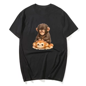 Punch Monkey Tee Nhật Bản, 100% Cotton, Phong Cách Kawaii Thời Trang Cho Nam và Nữ