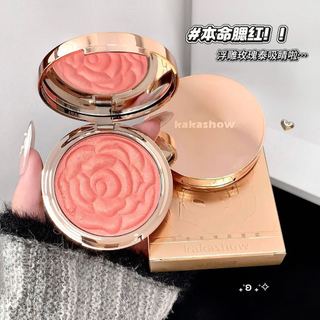 KAKASHOW Bảng Blusher Đơn Sắc Màu Tự Nhiên Mờ Mịn Sương Cheek Mùa Hè Cô Gái Chống Thấm Nước Không Mờ Mờ NO.C663