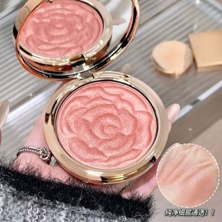 KAKASHOW Bảng Blusher Đơn Sắc Màu Tự Nhiên Mờ Mịn Sương Cheek Mùa Hè Cô Gái Chống Thấm Nước Không Mờ Mờ NO.C663