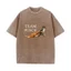 Áo thun nam cổ tròn tay ngắn chất liệu cotton, thiết kế họa tiết ngộ nghĩnh vintage