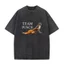 Áo thun nam cổ tròn tay ngắn chất liệu cotton, thiết kế họa tiết ngộ nghĩnh vintage