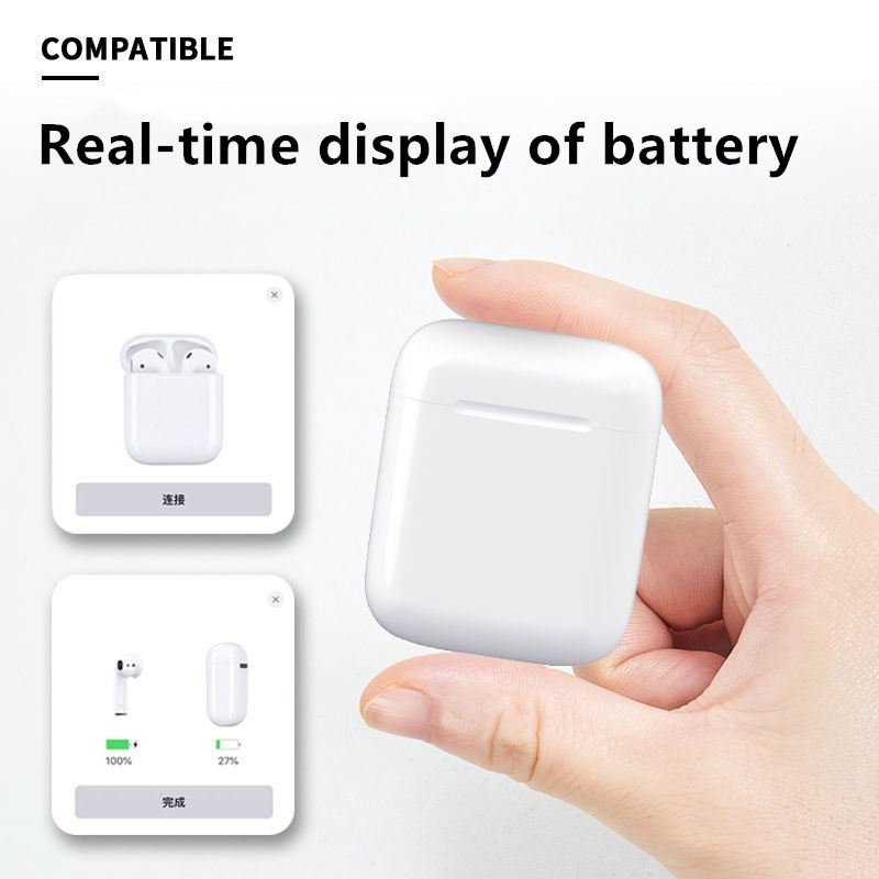 Tai nghe Bluetooth không dây Macaron TWS i12 hoạt hình hoạt hình có vỏ bảo vệ