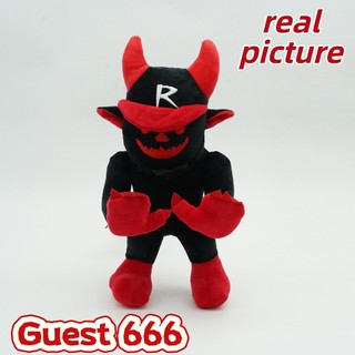 PLUS [Forsaken Guest 666 Doll] Forsaken Guest Noob Đồ chơi sang trọng Vui nhộn Roblox Guest 666 Trò chơi sáng tạo sang trọng có nguồn gốc Gối mềm Búp bê Đồ chơi bé trai Quà tặng ngày trẻ em