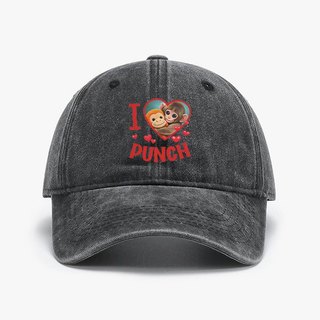 Tôi Yêu Đấm Dễ Thương Bé Khỉ Đấm Chống Nắng Mũ Bóng Chày Unisex-Đầm Thiết Kế Hip Hop Mũ Mùa Hè Cổ Điển Kpop Rock Mũ Bóng Chày