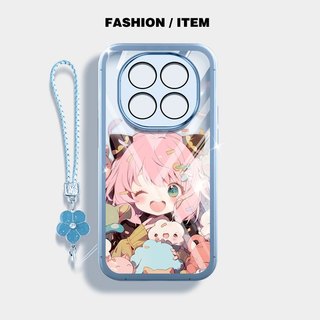 YBD Trong Suốt Dành Cho Redmi Note 15 Pro Plus Note 15 Pro + Xiaomi POCO M8 Pro 5G Vỏ Điện Thoại Anime Beauties Ít Có Dây Buộc