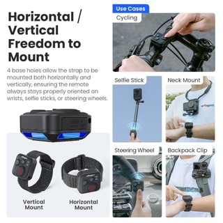 Điều khiển từ xa Bluetooth aMagicsn 50M cho lnsta360 X5 / X4 / X3 / X2 / AcePro 2 / GO Ultra / GO 3 / S / GoPro 13 12 11 10 9 8 / MAX / Điện thoại di động Bộ điều khiển màn trập thông minh Mini Phụ kiện máy ảnh