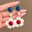 Bông Tai Phong Cách Hồng Kông Retro Mới, Thích Hợp Thời Trang Đơn Giản