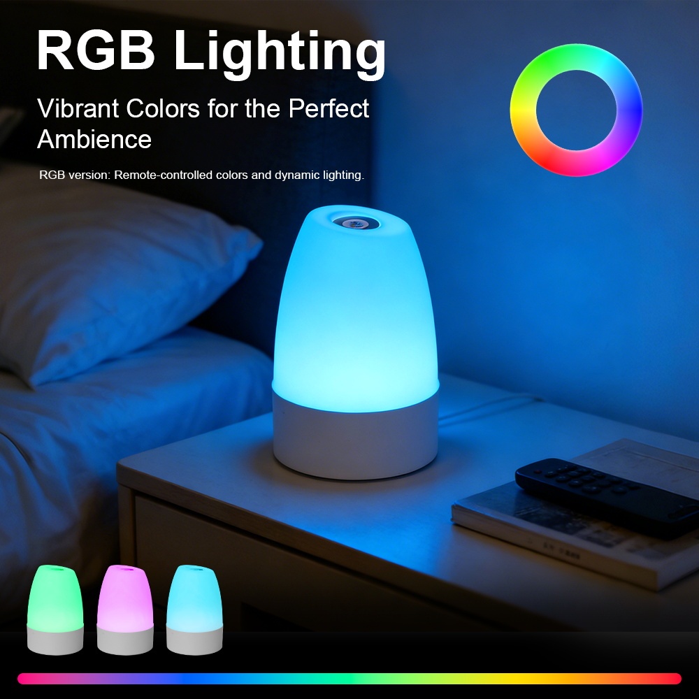CANMEIJIA 3 Màu / RGB Đèn Ngủ LED Nhiều Màu Sắc USB Sạc Đèn Di Động Cho Phòng Trẻ Em Phòng Ngủ Cắm Trại Ký Túc Xá