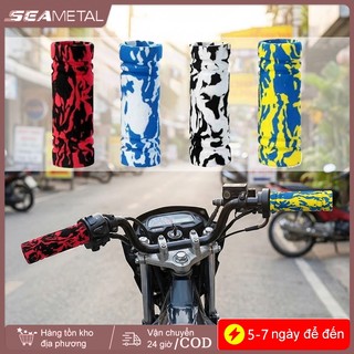 SEAMETAL EVA Xe Máy Tay Cầm Tay Cầm Mềm Mại Chống Trơn Trượt Xe Máy Tay Cầm Bộ Dành Cho Xe Tay Ga Phụ Kiện Xe Máy 4 Chiếc