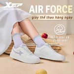 【XTEP】Air Force | Giày thể thao đế cao, thời trang, đa năng, thoải mái, chống trơn trượt, giày thể thao nữ màu trắng — ảnh 1