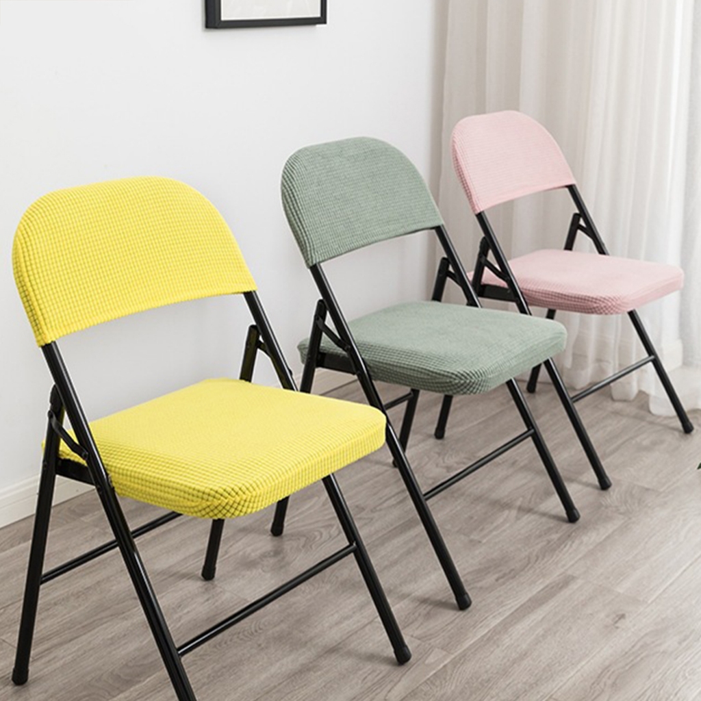 1 Bộ Hộ Gia Đình Gấp Ghế Ăn Bao Lưng Ghế Có Dép Văn Phòng Máy Tính Chống Bụi Ghế Slipcover Co Giãn