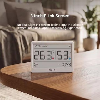 DUKA TH2 E-ink Máy đo độ ẩm thông minh Nhiệt độ trong nhà Máy đo độ ẩm Máy đo cảm biến Trạm thời tiết Mijia Home APP