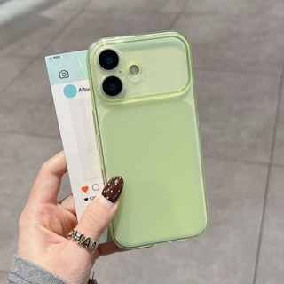 Ốp điện thoại TPU xanh mờ siêu mỏng cửa sổ lớn ngay lập tức phù hợp cho iPhone 11 12 13 14 15 16 17 Pro Max trong suốt bao gồm tất cả vỏ mềm silicon chống rơi